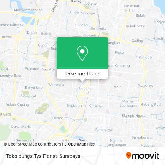 Toko bunga Tya Florist map