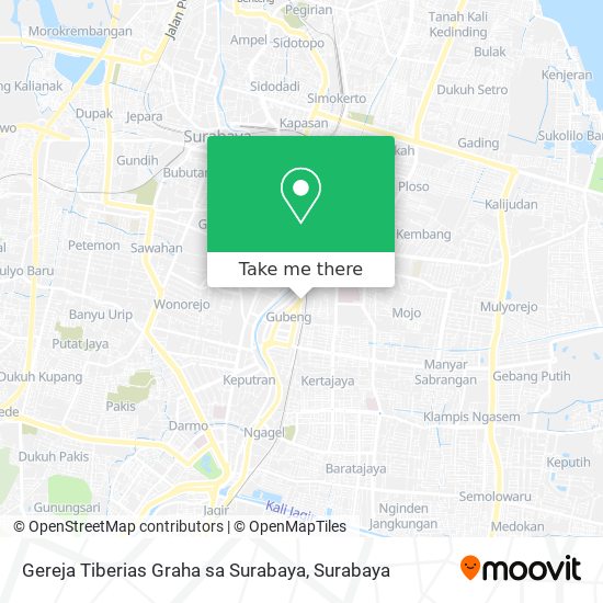Gereja Tiberias Graha sa Surabaya map