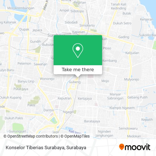 Konselor Tiberias Surabaya map