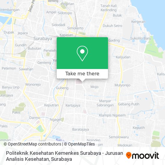 Politeknik Kesehatan Kemenkes Surabaya - Jurusan Analisis Kesehatan map