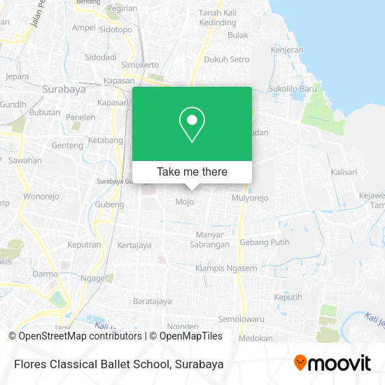 Flores Classical Ballet School map