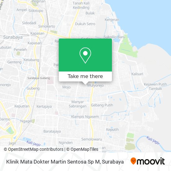 Klinik Mata Dokter Martin Sentosa Sp M map