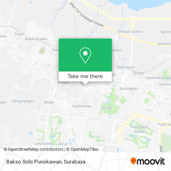 Bakso Solo Punokawan map