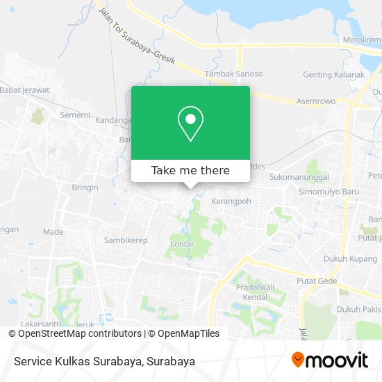 Service Kulkas Surabaya map