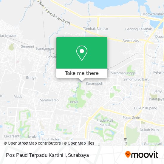 Pos Paud Terpadu Kartini I map