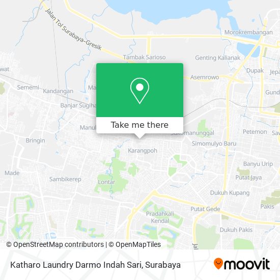 Katharo Laundry Darmo Indah Sari map