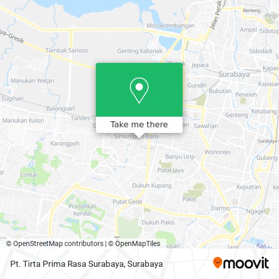 Pt. Tirta Prima Rasa Surabaya map