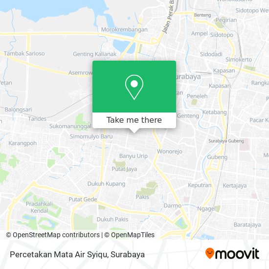 Percetakan Mata Air Syiqu map