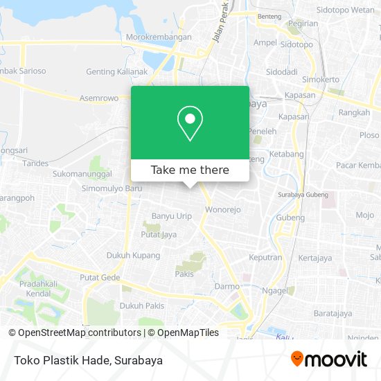 Toko Plastik Hade map