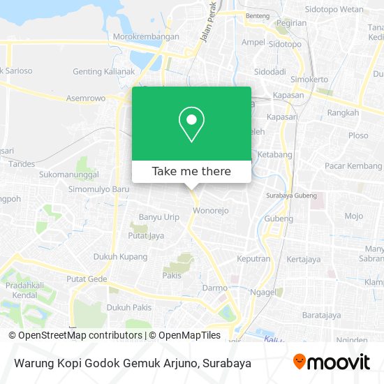 Warung Kopi Godok Gemuk Arjuno map