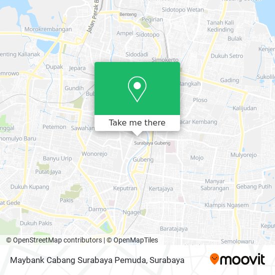 Maybank Cabang Surabaya Pemuda map