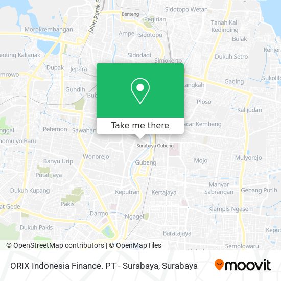 ORIX Indonesia Finance. PT - Surabaya map