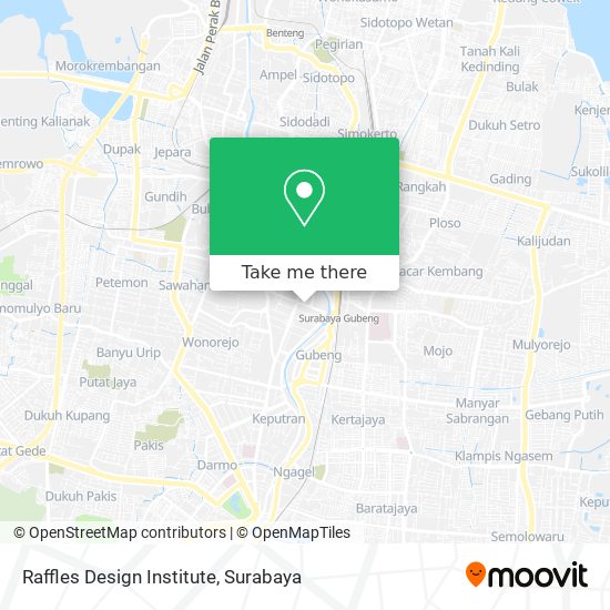 Raffles Design Institute map