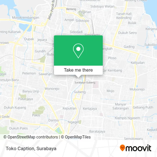 Toko Caption map