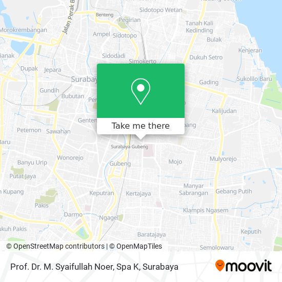 Prof. Dr. M. Syaifullah Noer, Spa K map