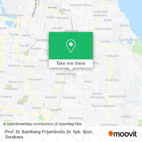 Prof. Dr. Bambang Prijambodo, Dr. Spb. Spot map