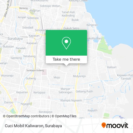 Cuci Mobil Kaliwaron map