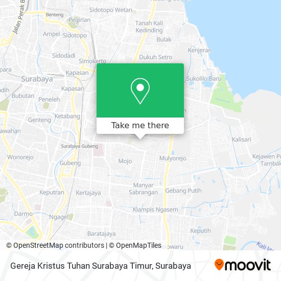 Gereja Kristus Tuhan Surabaya Timur map