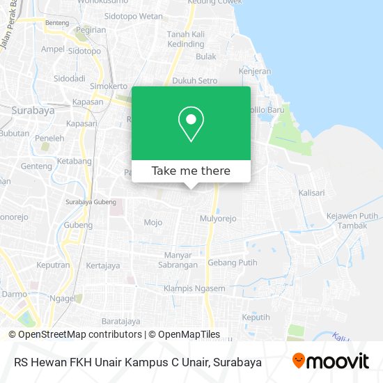 RS Hewan FKH Unair Kampus C Unair map