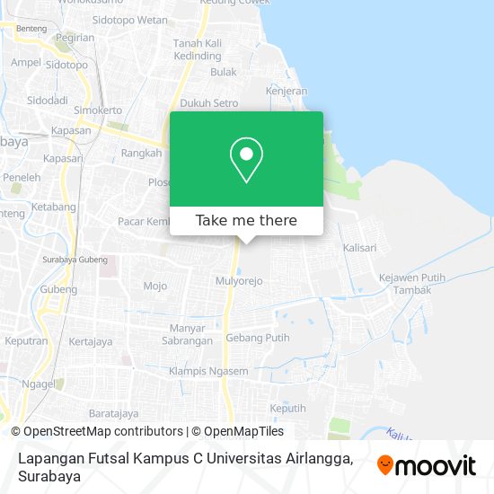 Lapangan Futsal Kampus C Universitas Airlangga map