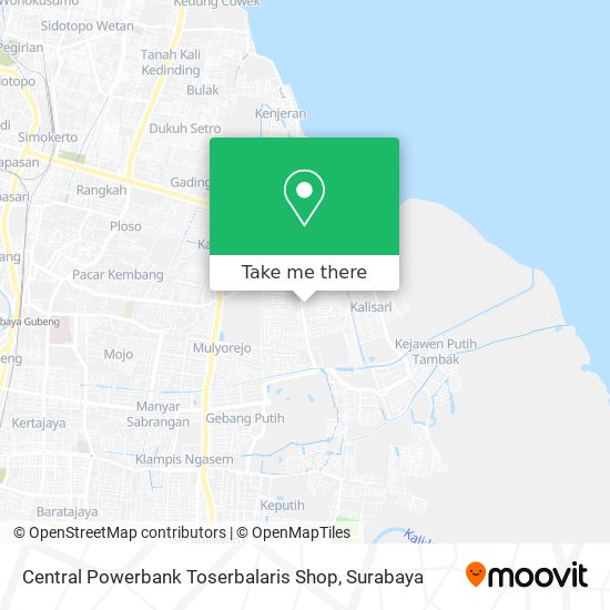 Central Powerbank Toserbalaris Shop map