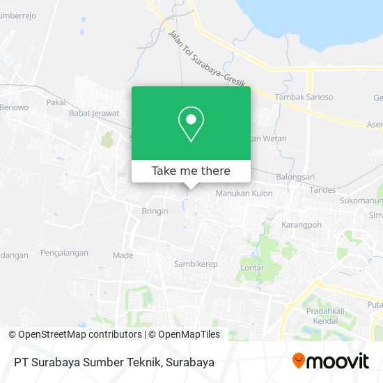 PT Surabaya Sumber Teknik map
