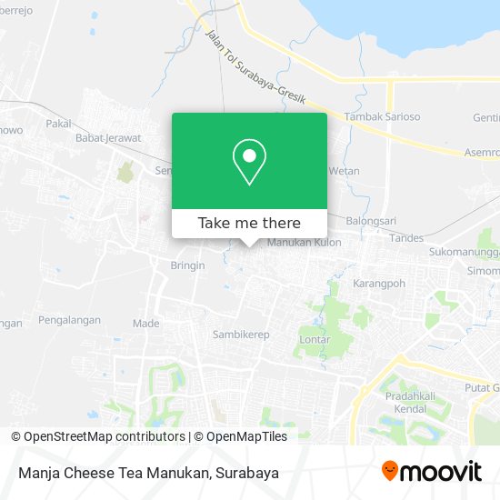 Manja Cheese Tea Manukan map