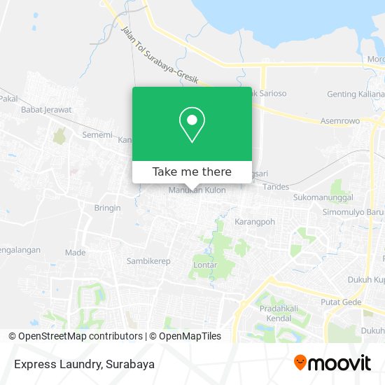 Express Laundry map