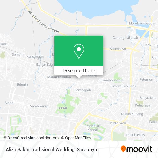 Aliza Salon Tradisional Wedding map