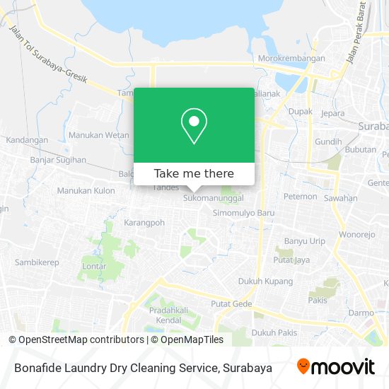 Bonafide Laundry Dry Cleaning Service map