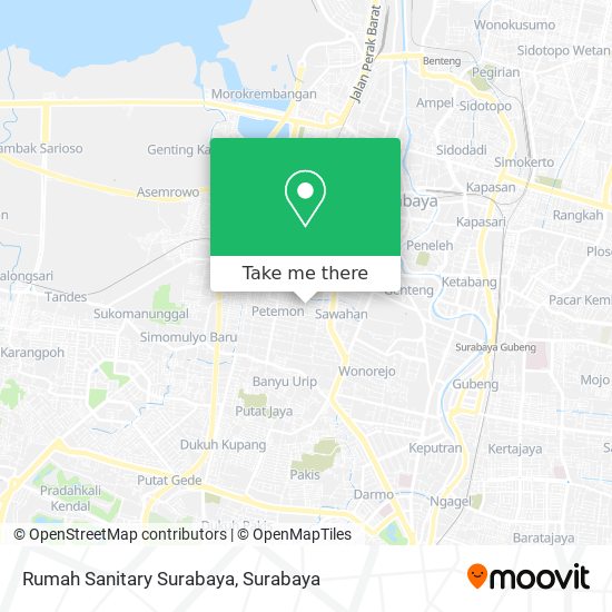 Rumah Sanitary Surabaya map