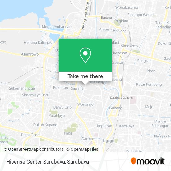 Hisense Center Surabaya map