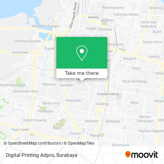 Digital Printing Adpro map