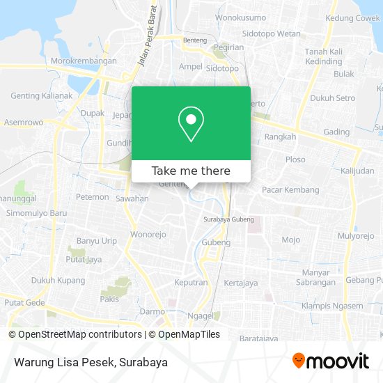 Warung Lisa Pesek map