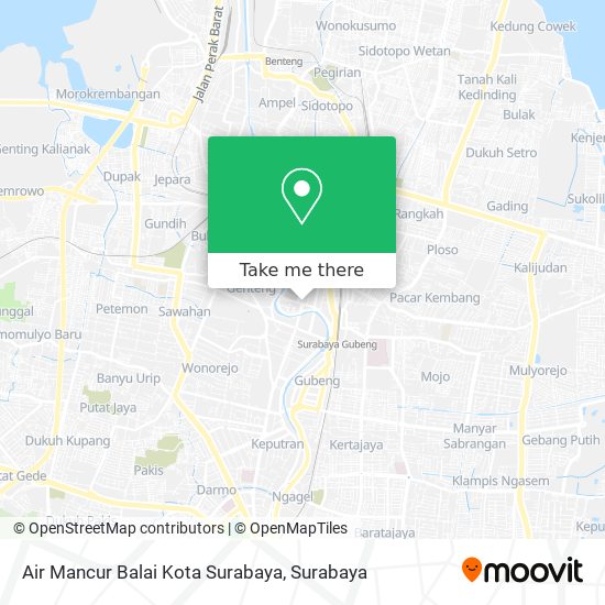 Air Mancur Balai Kota Surabaya map