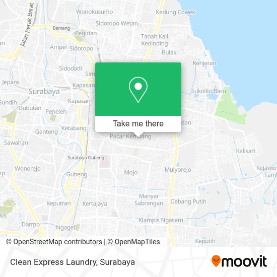 Clean Express Laundry map