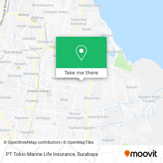 PT Tokio Marine Life Insurance map