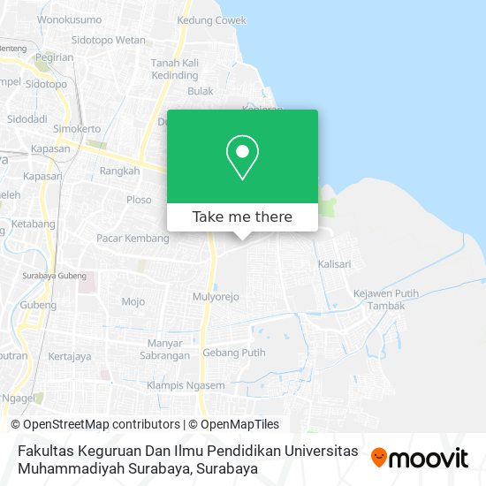 Fakultas Keguruan Dan Ilmu Pendidikan Universitas Muhammadiyah Surabaya map