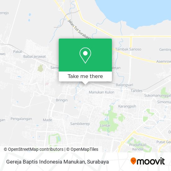 Gereja Baptis Indonesia Manukan map