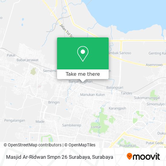 Masjid Ar-Ridwan Smpn 26 Surabaya map