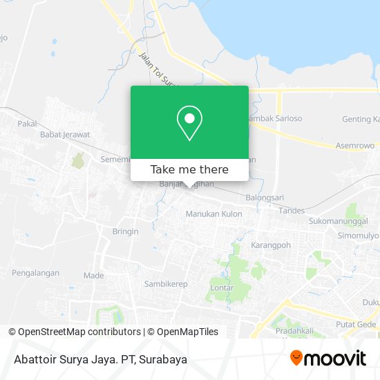 Abattoir Surya Jaya. PT map