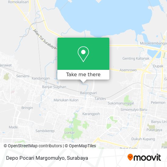 Depo Pocari Margomulyo map
