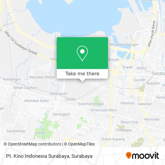 Pt. Kino Indonesia Surabaya map