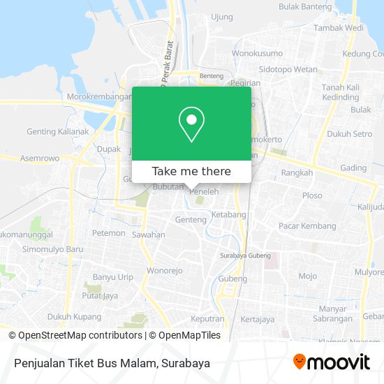 Penjualan Tiket Bus Malam map