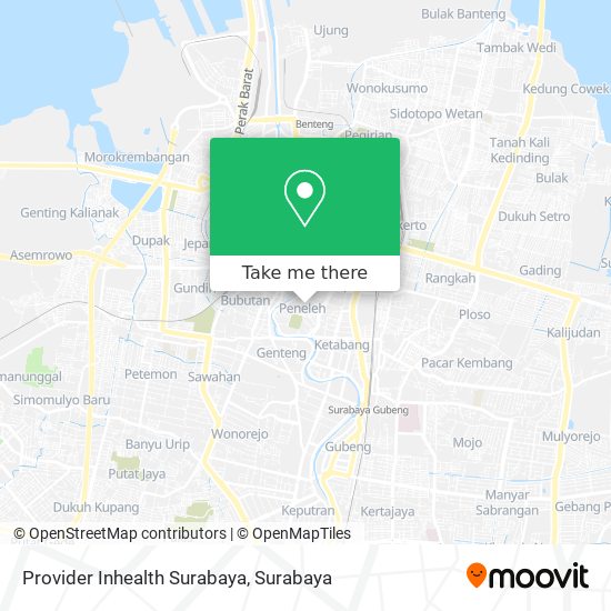 Provider Inhealth Surabaya map