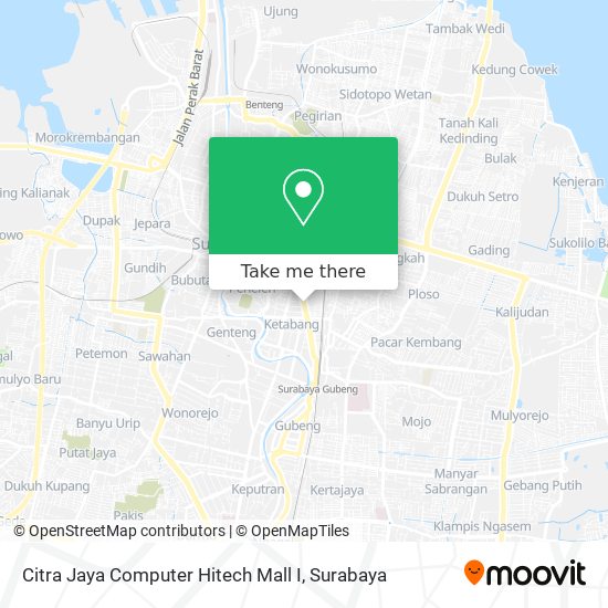 Citra Jaya Computer Hitech Mall I map