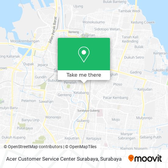 Acer Customer Service Center Surabaya map