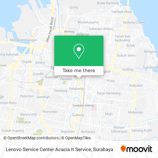 Lenovo Service Center Acacia It Service map