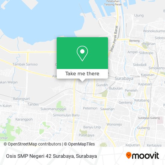 Osis SMP Negeri 42 Surabaya map