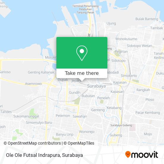 Ole Ole Futsal Indrapura map